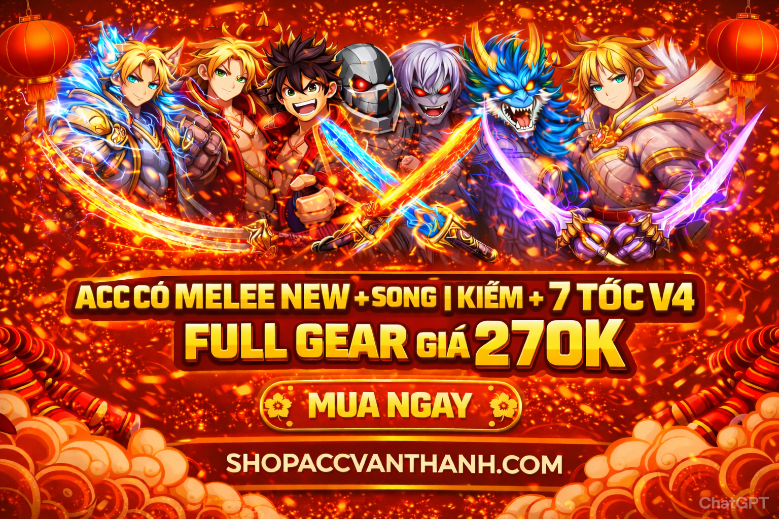 thêm cdk + 7 race v4 fg = 270k